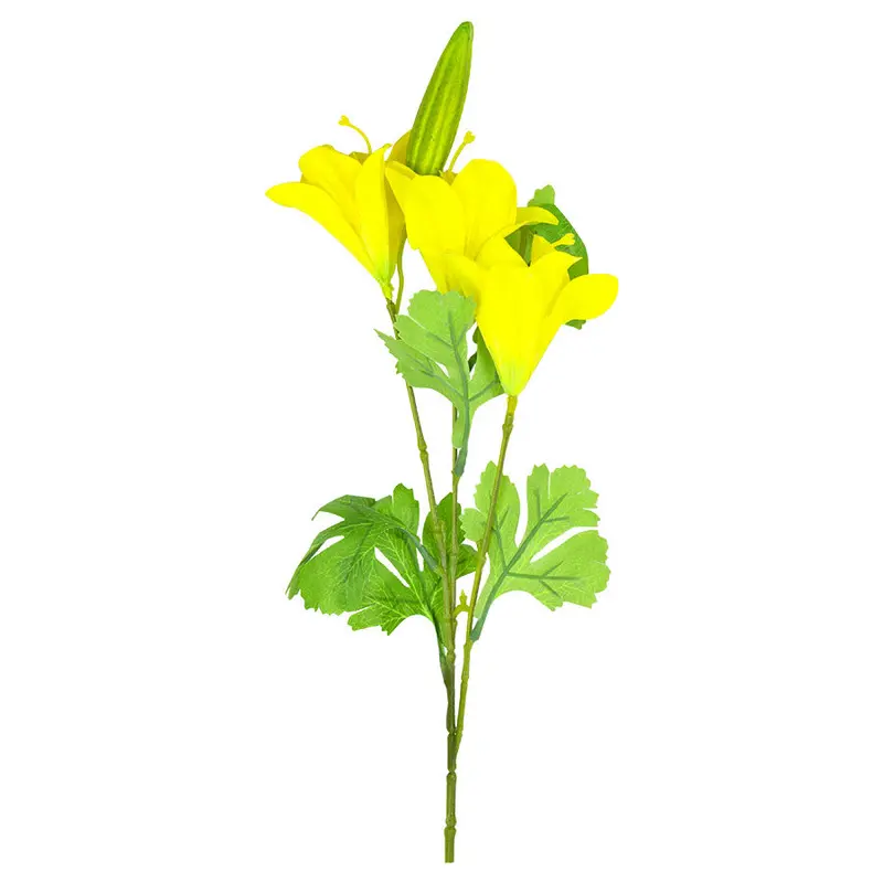 Flor Artificial Lili Amarilla 1