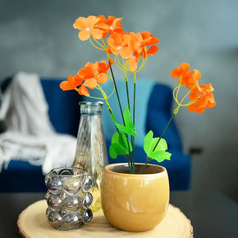 Flor Artificial Naranja 1