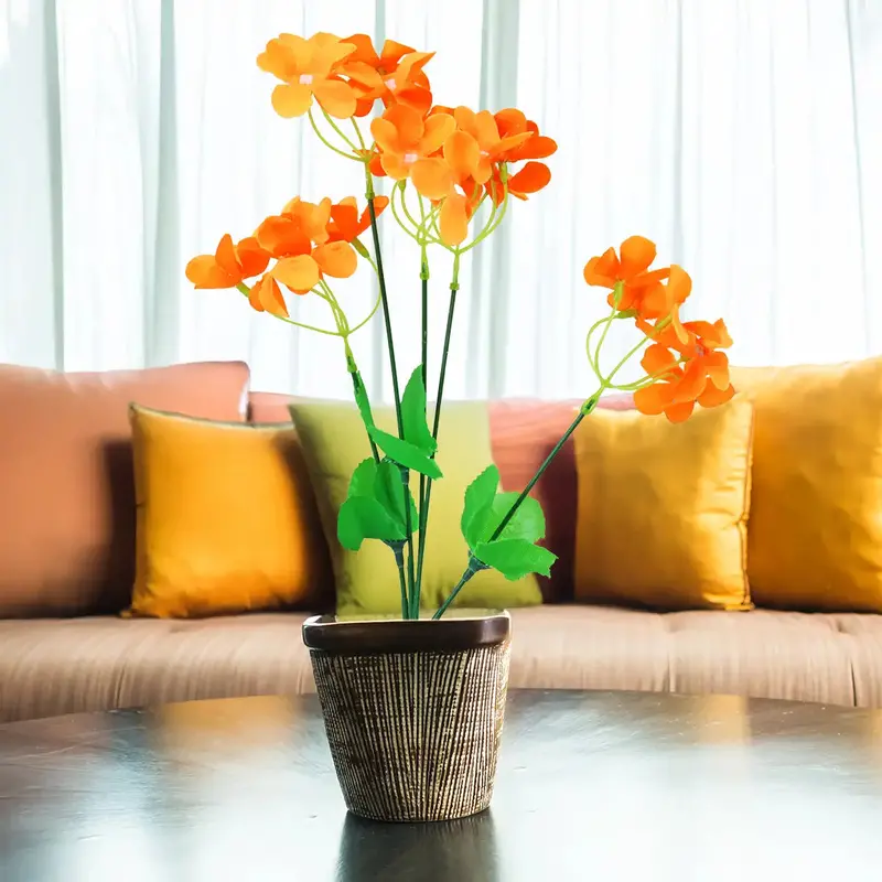 Flor Artificial Naranja 2