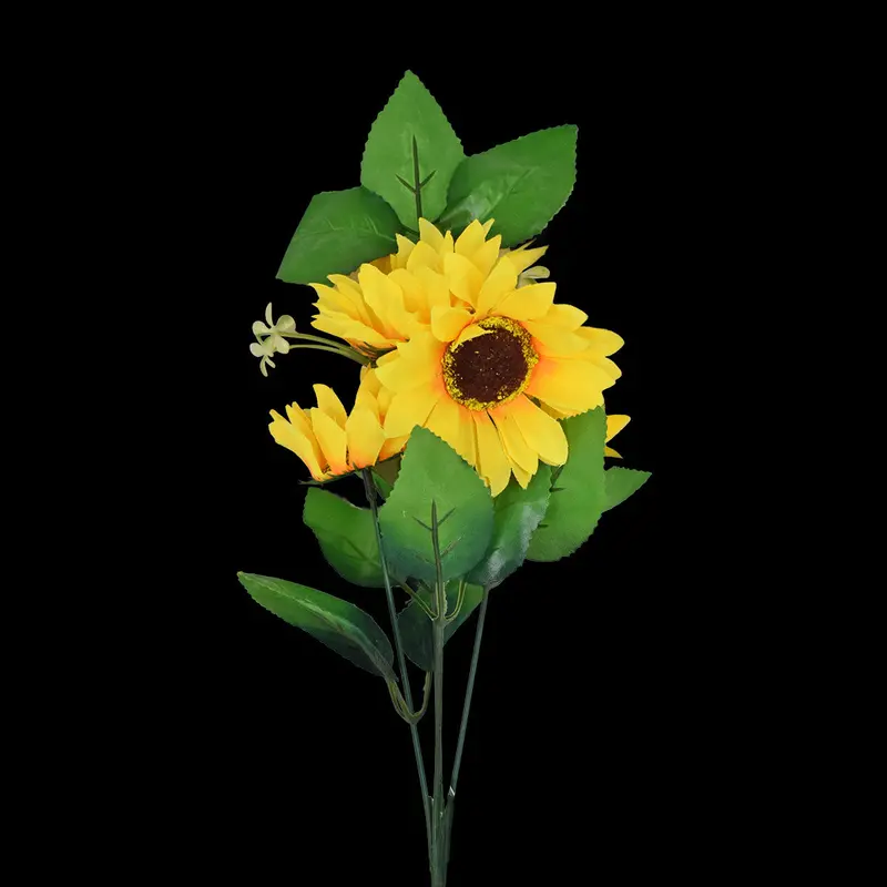 Flor De Girasol Artificial Color Amarillo 1