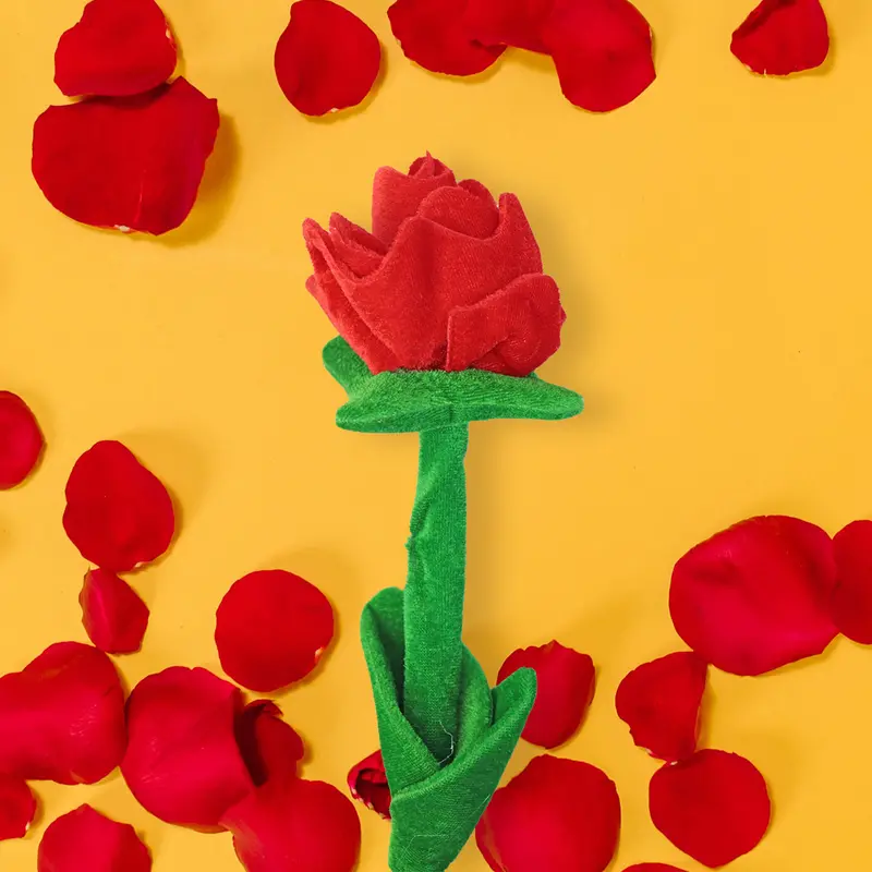 Flor De Peluche 25Cm, Color Rojo 1