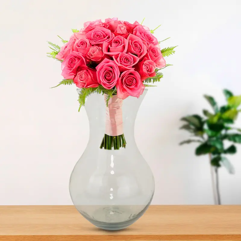 Florero Grande De Cristal 2