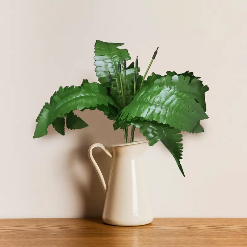Follaje Artificial Decorativo Con 7 Ramas, Color Verde 1