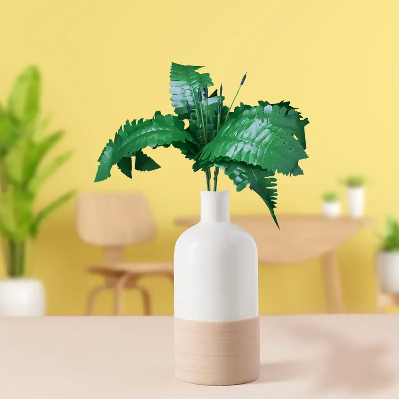 Follaje Artificial Decorativo Con 7 Ramas, Color Verde 2