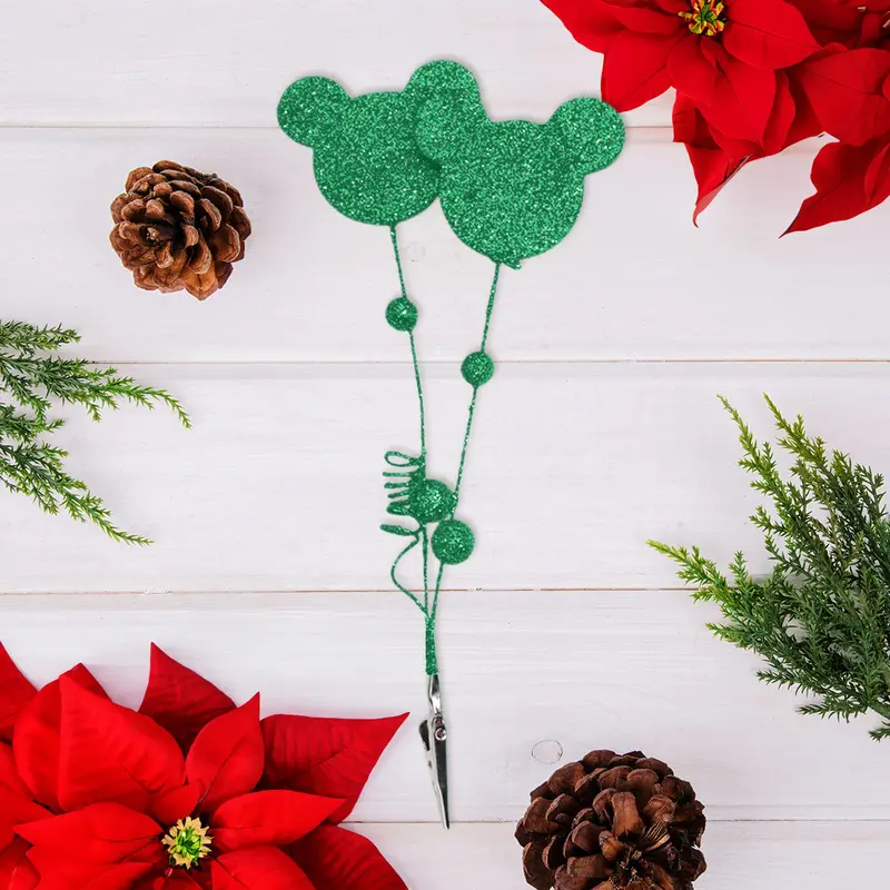 Follaje Decorativo De Mickey Mouse Color Verde, 28 Cm 2