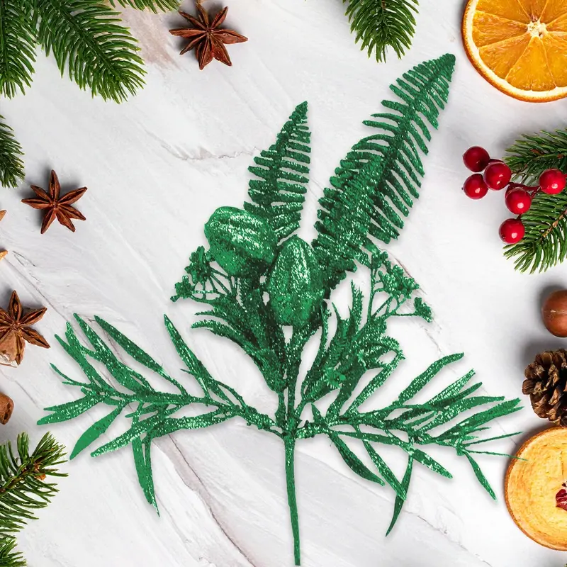 Follaje Navideño Brillante, Color Verde 2