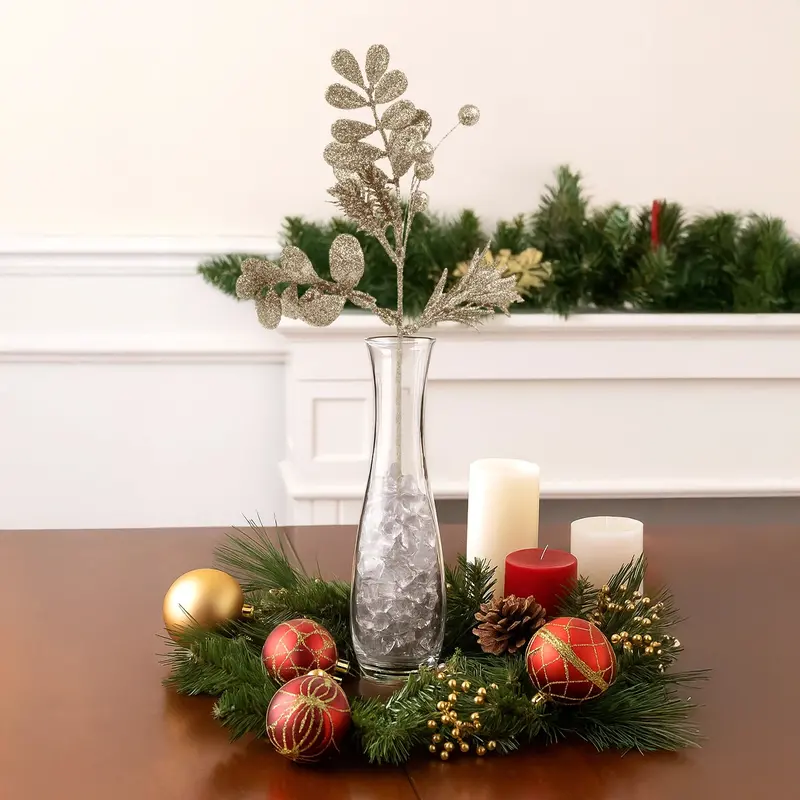 Follaje Navideño Brillante, Planta, Color Dorado 1