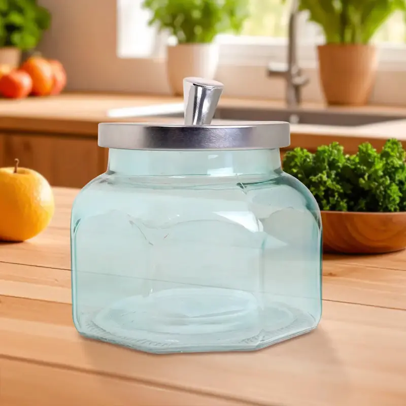 Frasco Con Tapa, Color Azul, 740 Ml 2