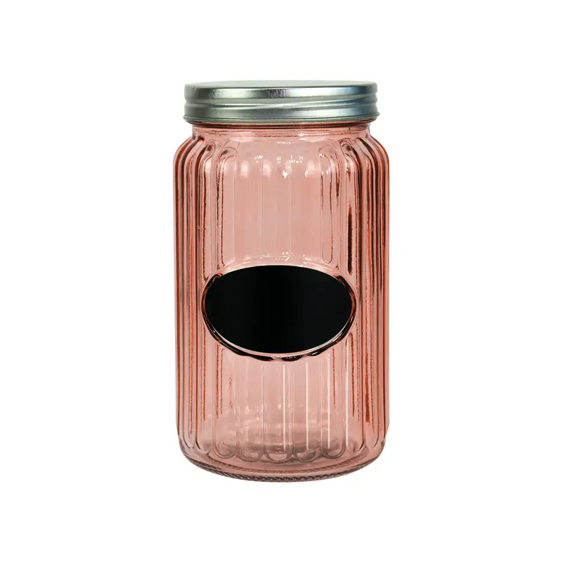 Frasco De Cristal Color Rosa 2