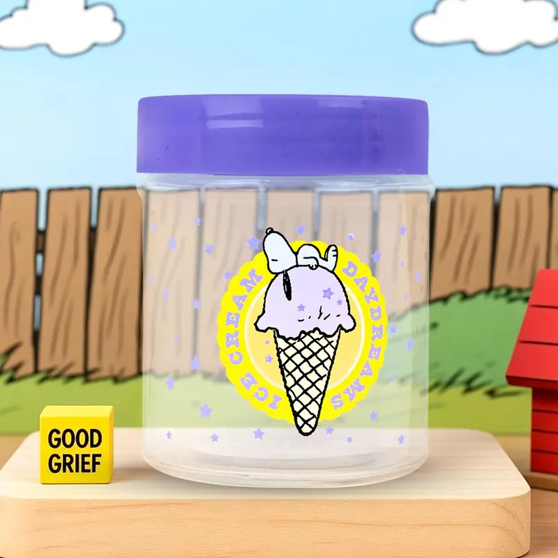 Frasco, Peanuts, Tapa Color Morado, 330 Ml 2
