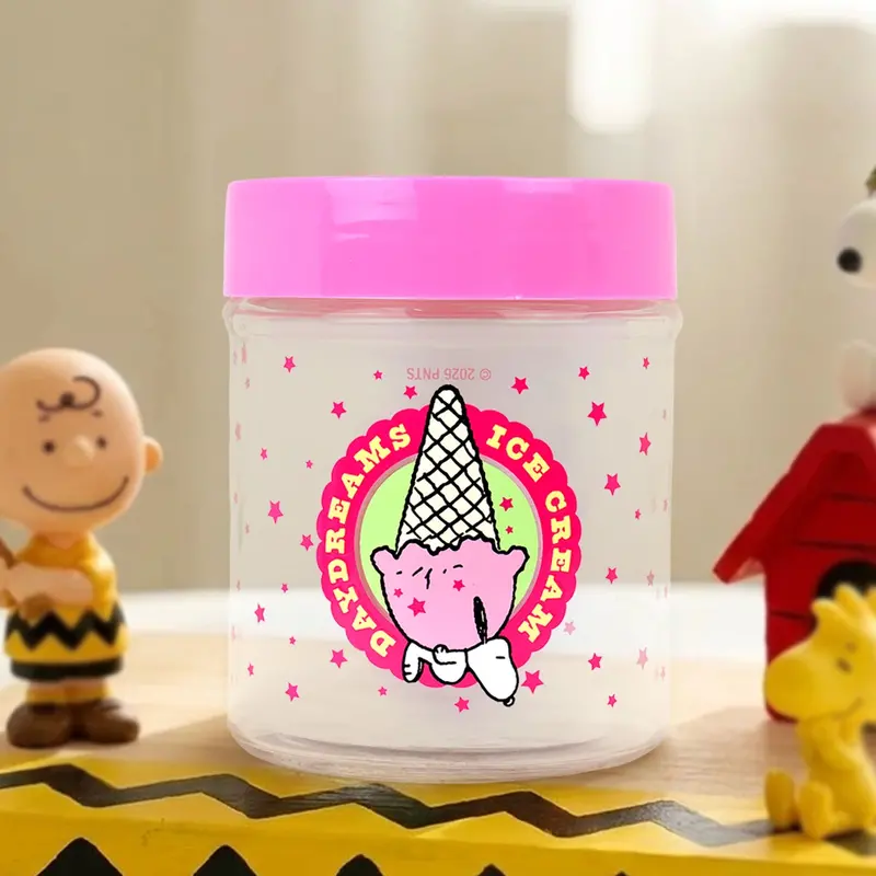 Frasco, Peanuts, Tapa Color Rosa, 330 Ml 1