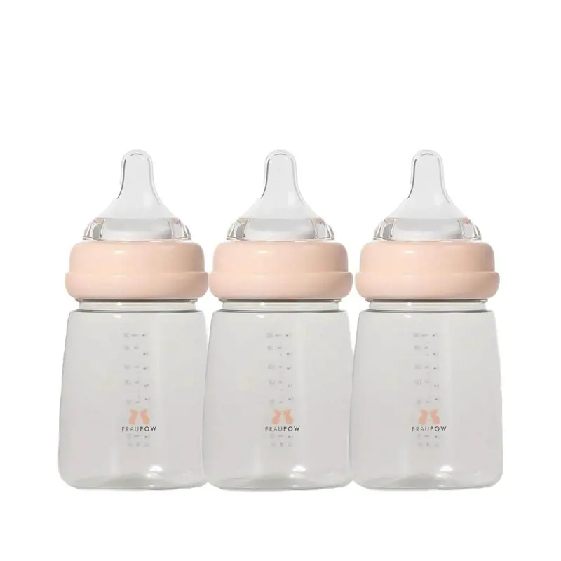 Fraupow Breast Milk Storage & Feeding Bottles 3 Pcs 1
