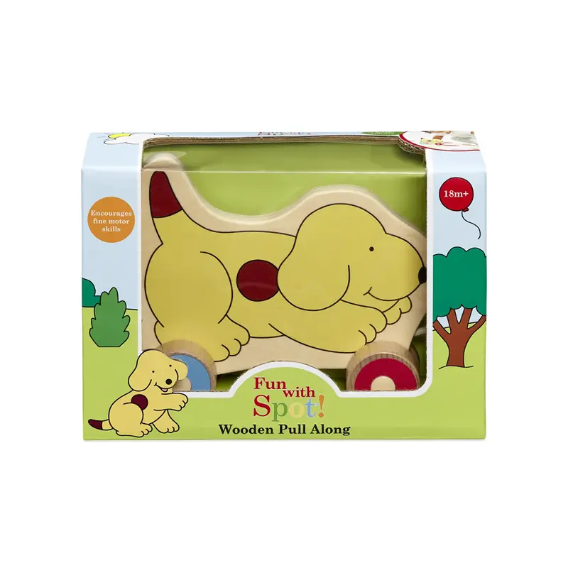 Fun With Spot Spot Wooden Pull Along Yellow 2