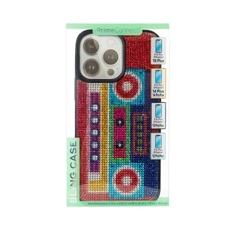 Funda Bling Para Iphone, Diseño Radiocasete 1