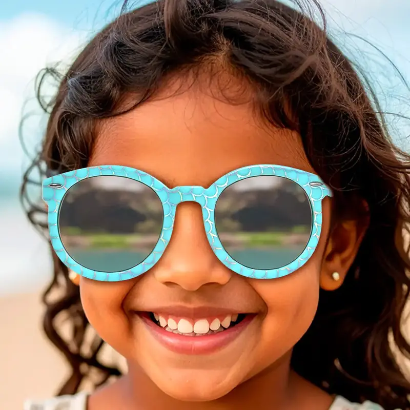 Gafas De Sol Para Niña Con Estuche De Sirena 1