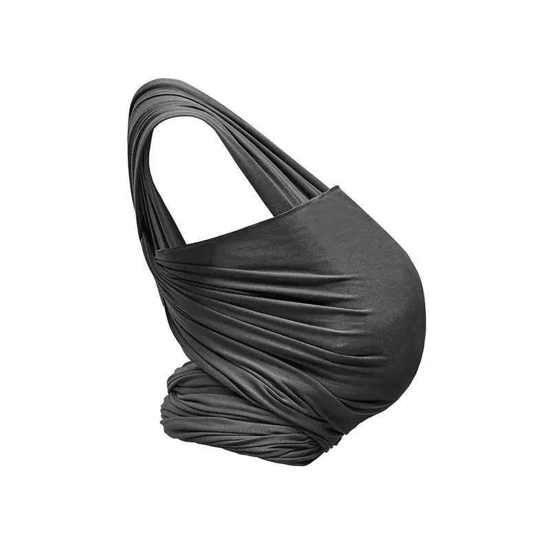 Gaia Carry Stretchy Baby Wrap Organic Cotton - Graphite 2