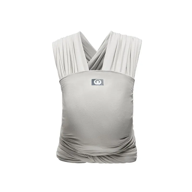 Gaia Carry Stretchy Baby Wrap Organic Cotton - Silver Grey 1