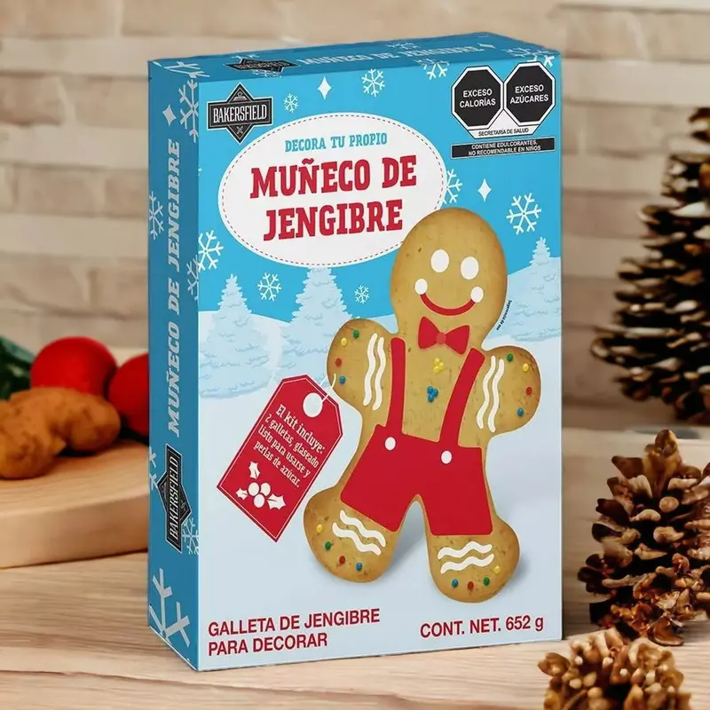 Galleta De Muñeco De Jengibre Navideña Para Decorar, Barkersfield, 652G 1