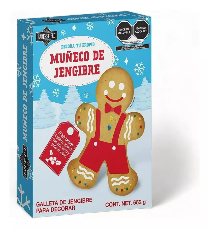 Galleta De Muñeco De Jengibre Navideña Para Decorar, Barkersfield, 652G 2