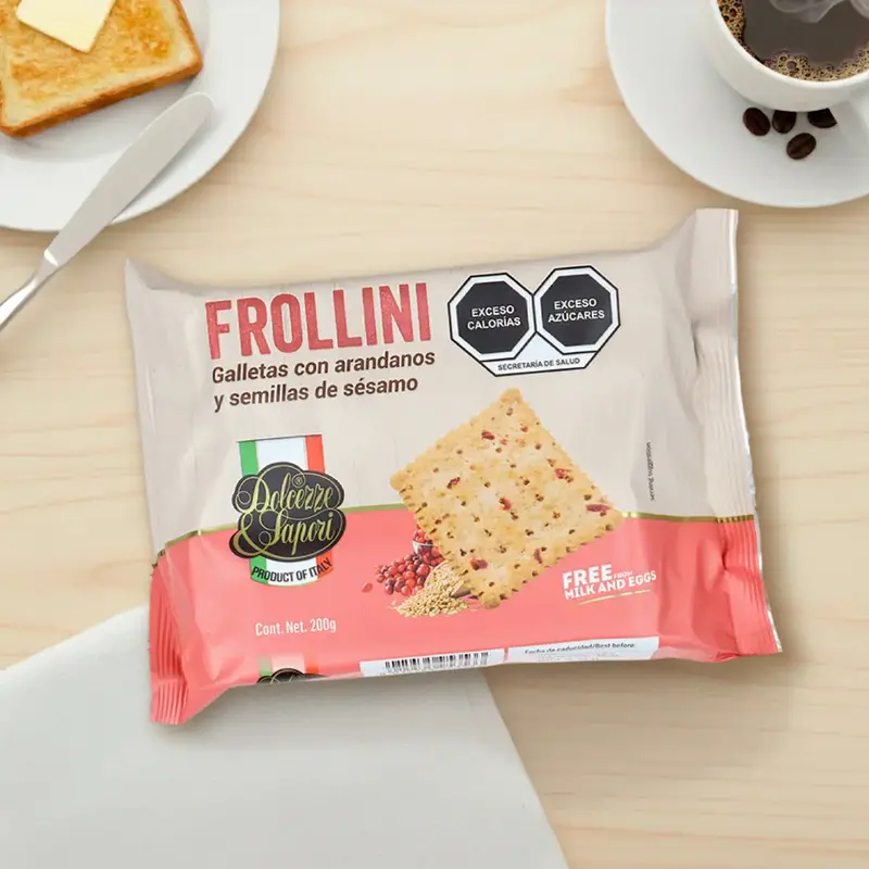 Galletas Arándano Y Semillas De Sésamo, Frollini, 200 Gr 1