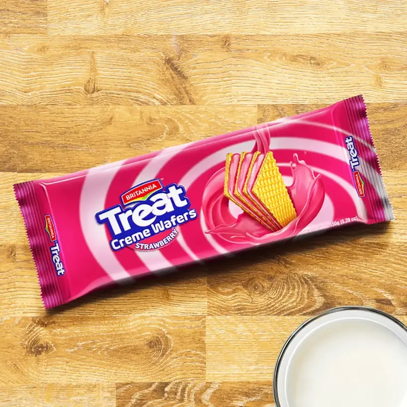 Galletas Britannia Treat Wafer Fresa, 150 G 2
