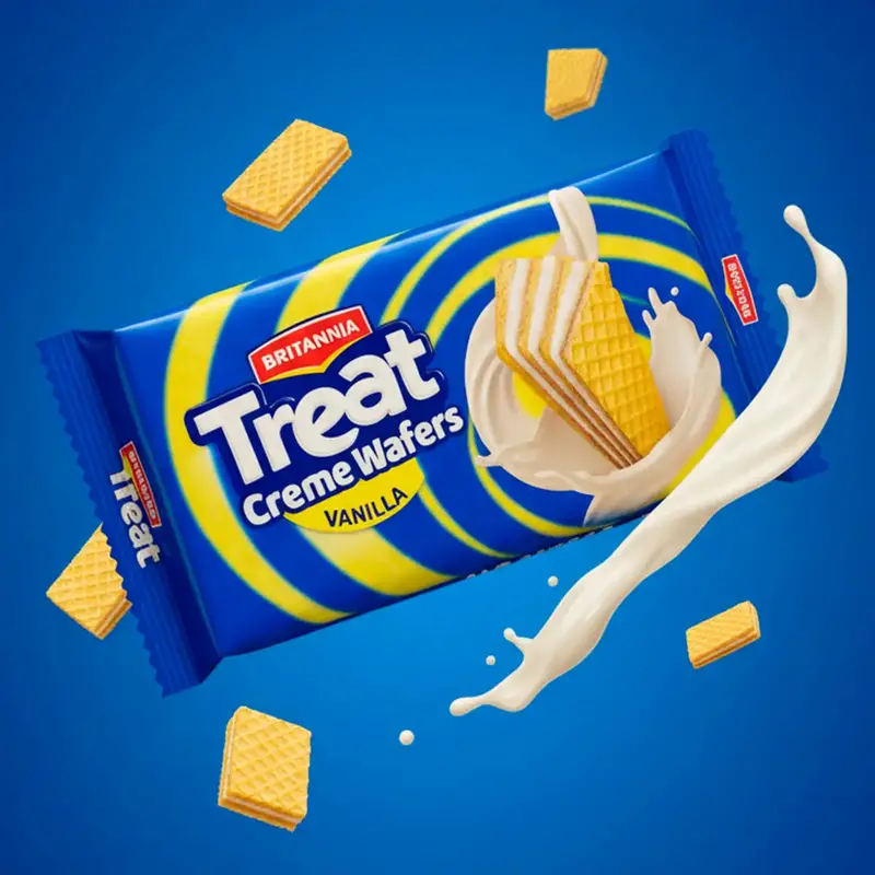 Galletas Britannia Treat Wafer Vainilla, 150 G 1