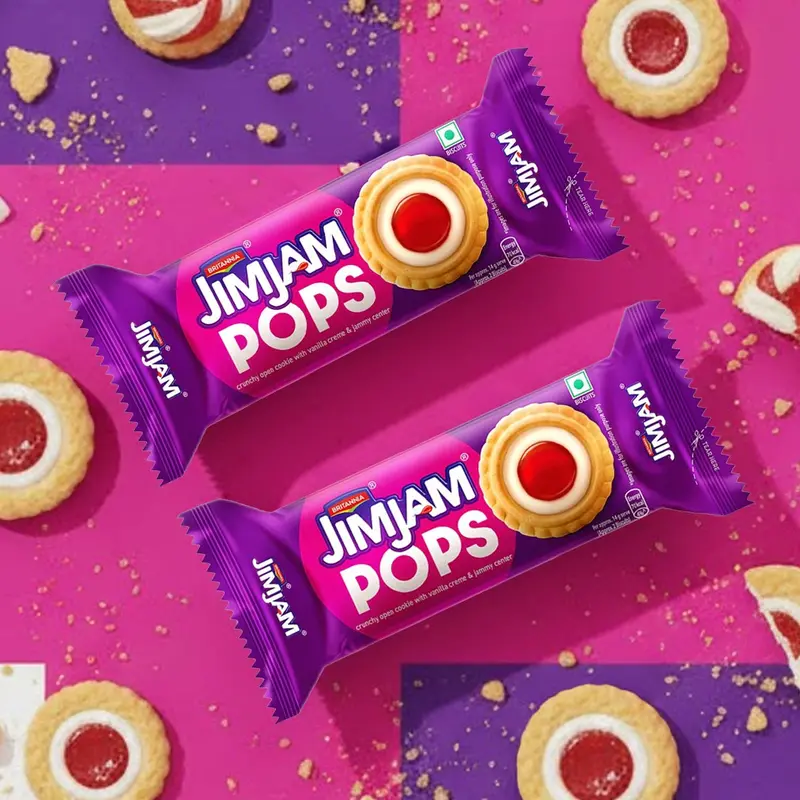 Galletas Con Jalea, Jimjam Pops, Britannia 1