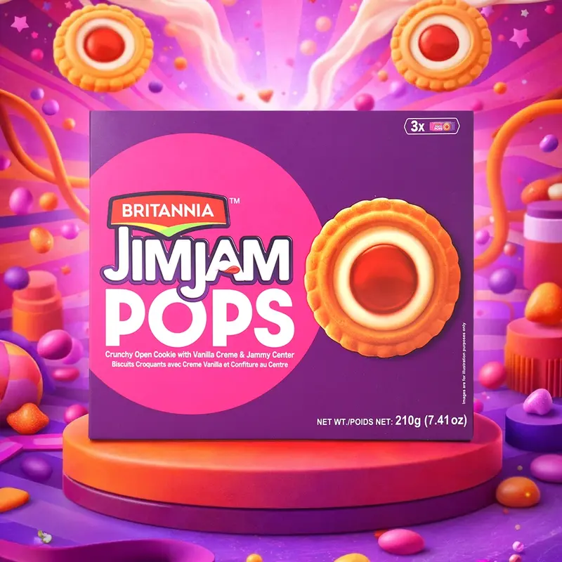 Galletas Con Jalea, Jimjam Pops, Britannia 2
