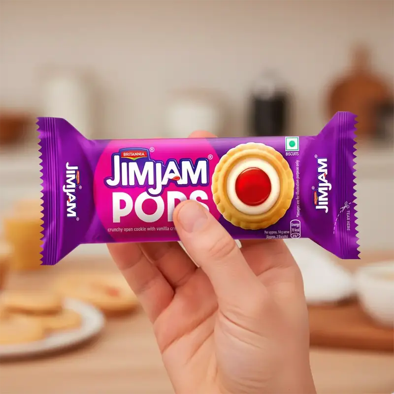 Galletas Con Jalea, Jimjam Pops, Britannia, 70 Gr 1