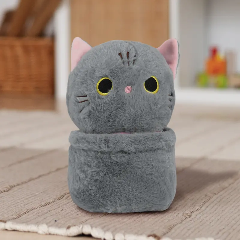 Gatito Color Gris De Peluche 1