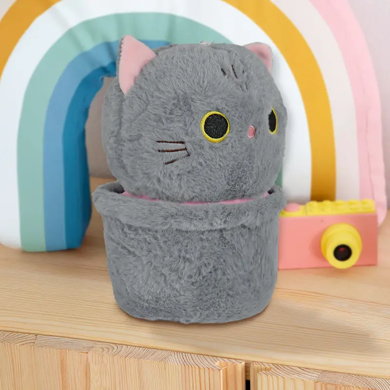 Gatito Color Gris De Peluche 2