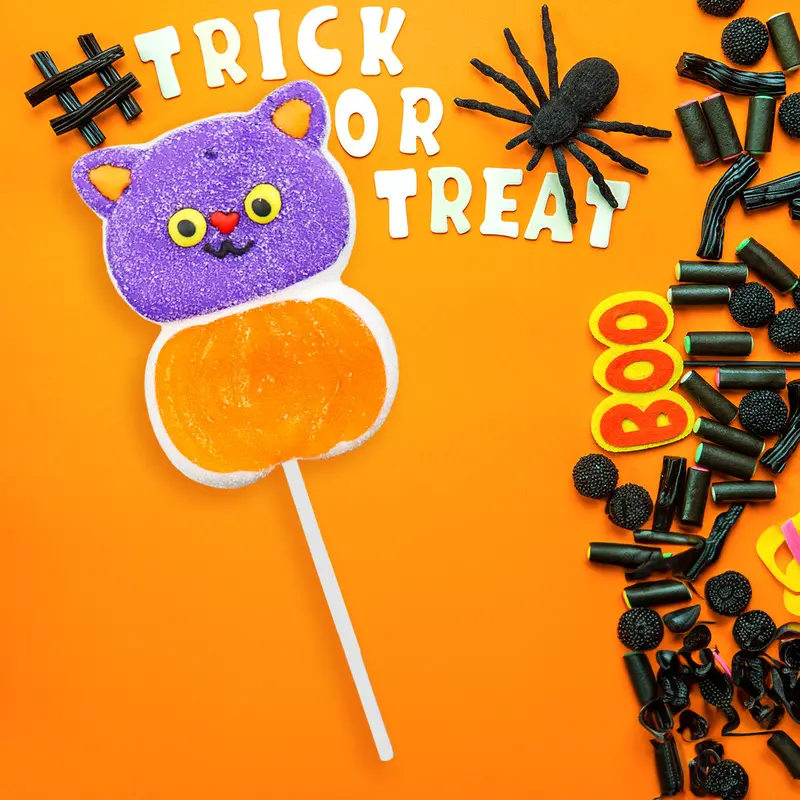 Gatito, Paleta De Malvaviscos, Halloween, Amos 2
