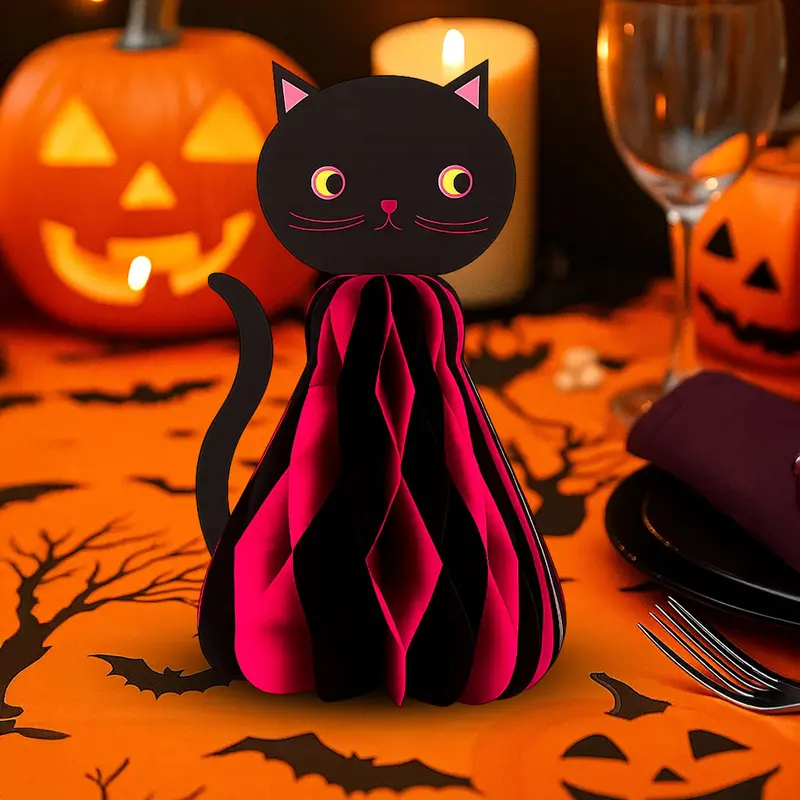 Gato, Decoración Colgante De Papel 1