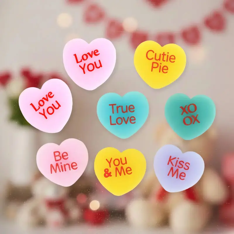 Gel Clings, Corazón Con Frases 2