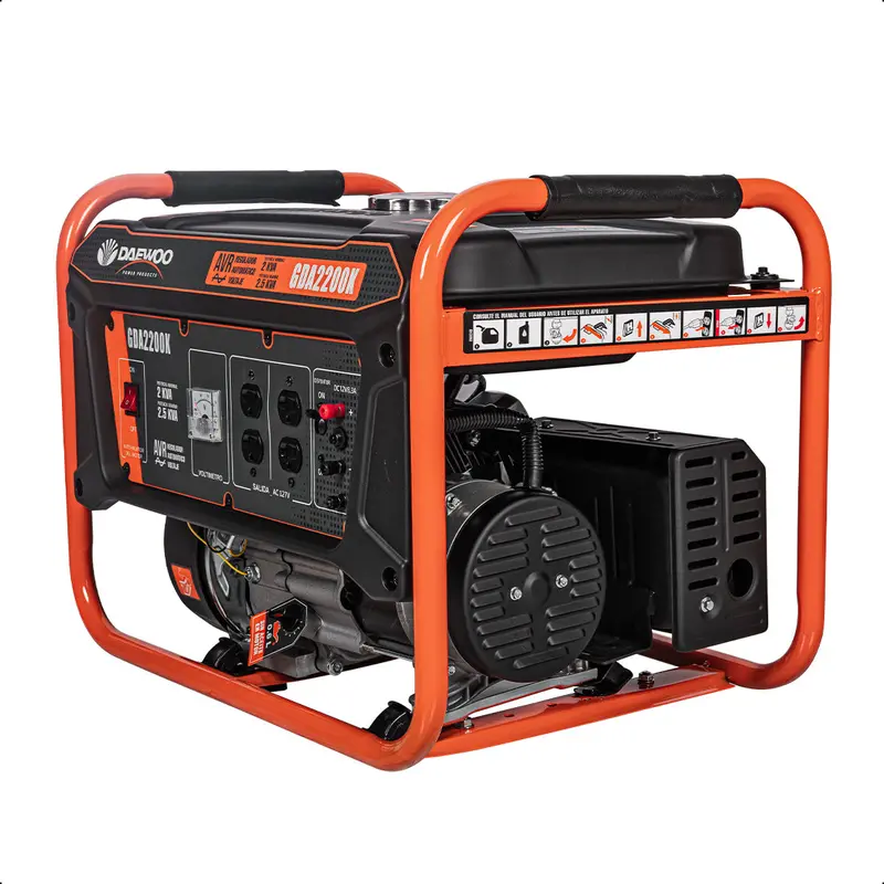 Generador Portátil 2.5 Kw 212Cc 15L Regulador Voltaje Arr Elect 10 Hrs Daewoo 1