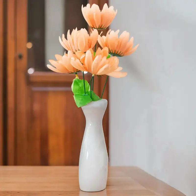 Gerbera, Flor Artificial, Color Naranja 2