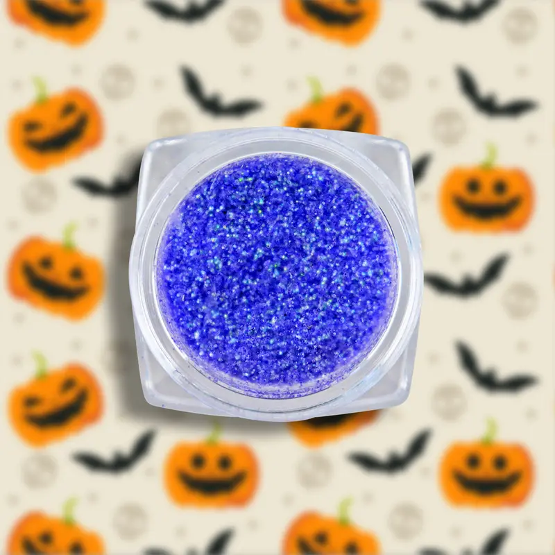 Glitter Color Azul Rey Para Maquillaje De Halloween 2