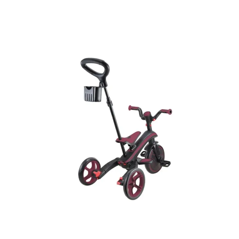 Globber 4-In-1 Explorer Trike Foldable - Burgundy 2