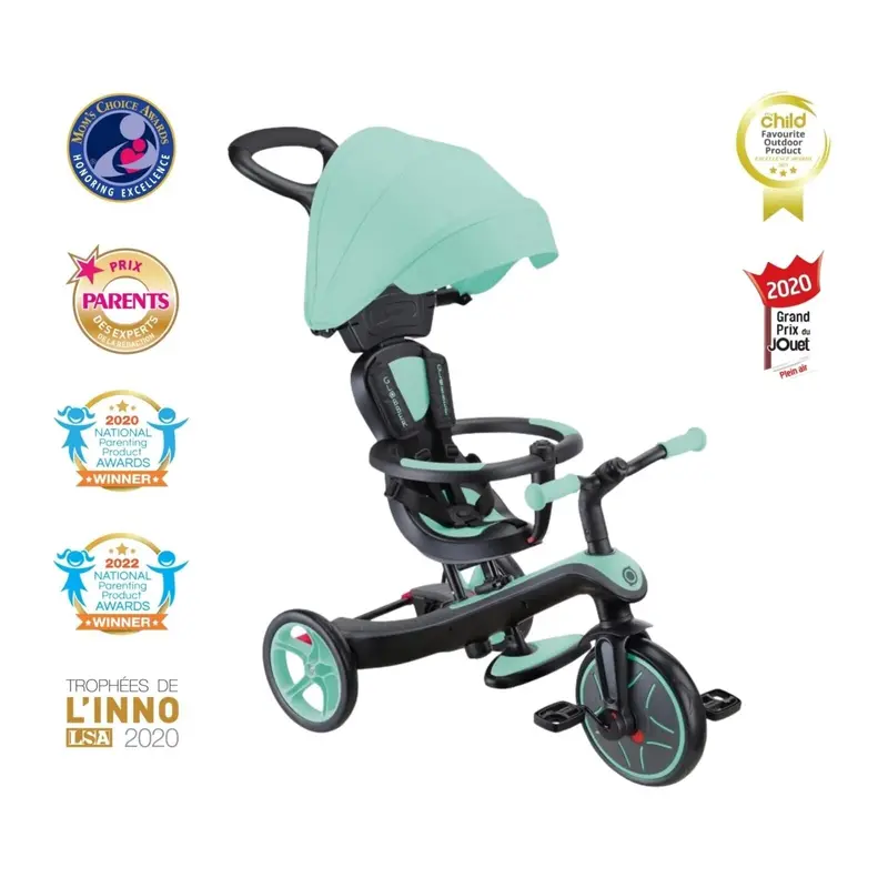Globber Explorer Trike 4 In 1 - Mint 1