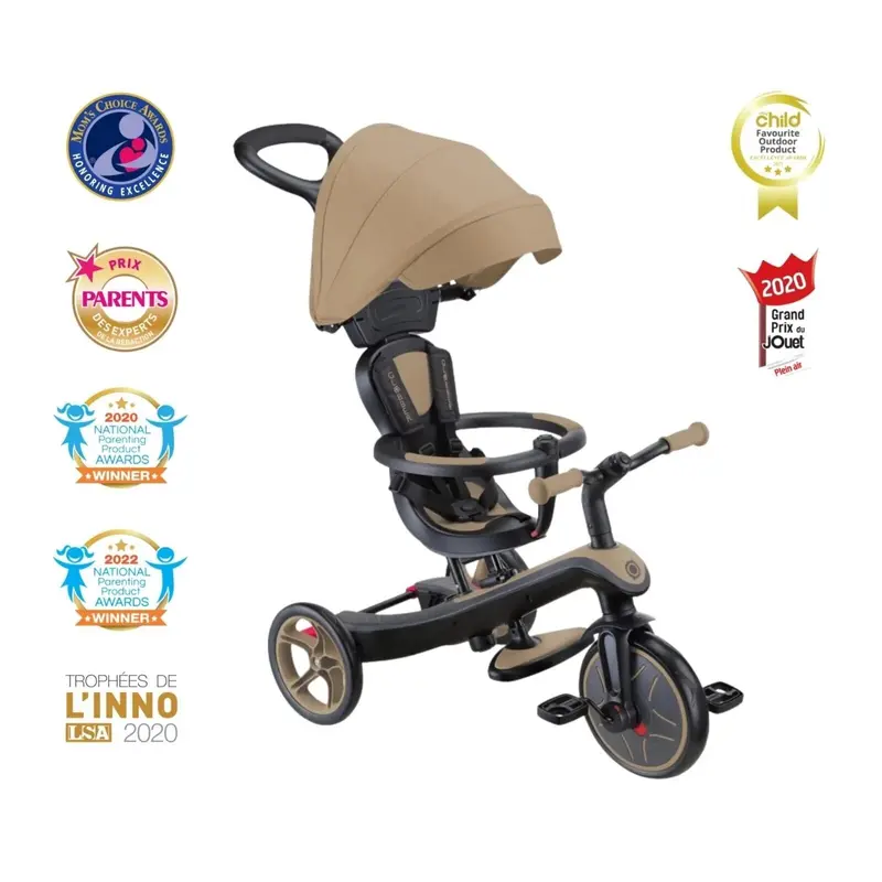Globber Explorer Trike 4-In-1 - Sand 1