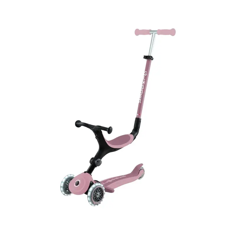 Globber Go Up Active Lights Eco Scooter - Berry 1