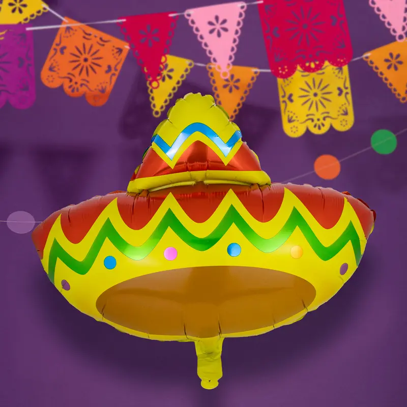 Globo Metálico En Forma De Sombrero 1