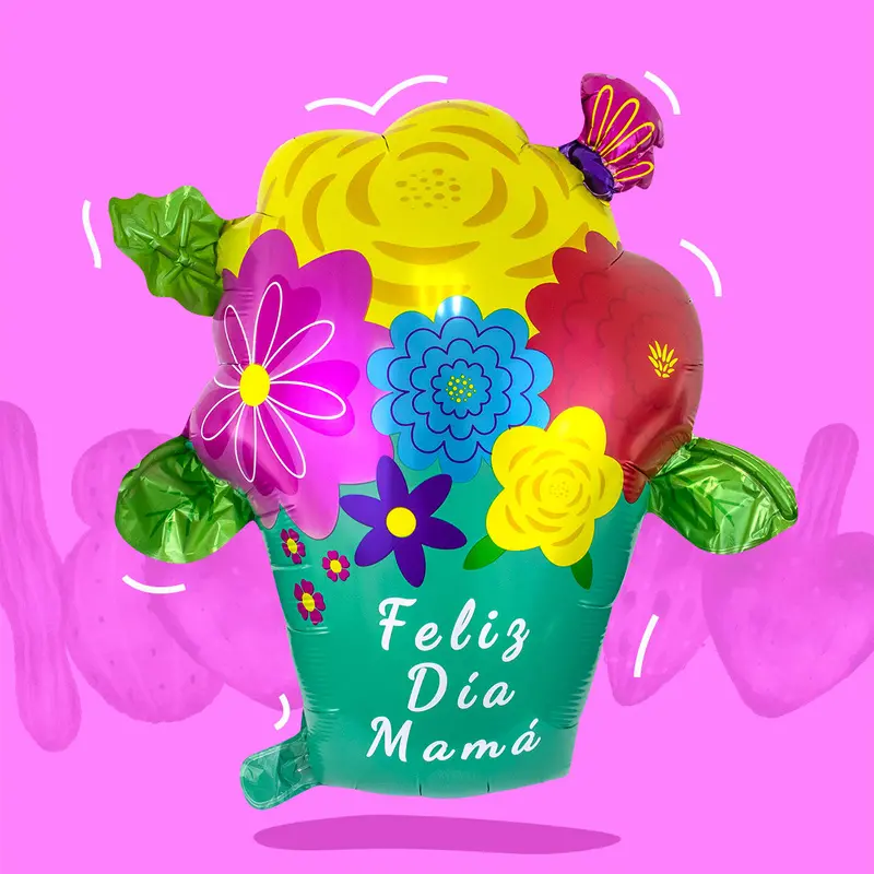 Globo Ramo De Flores "Feliz Día De Las Madres", Día De Las Madres 1
