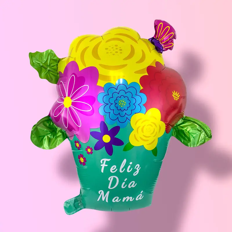 Globo Ramo De Flores "Feliz Día De Las Madres", Día De Las Madres 2