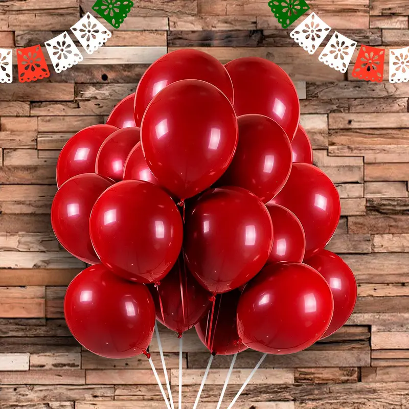 Globos Color Rojo Metálico No. 9 1