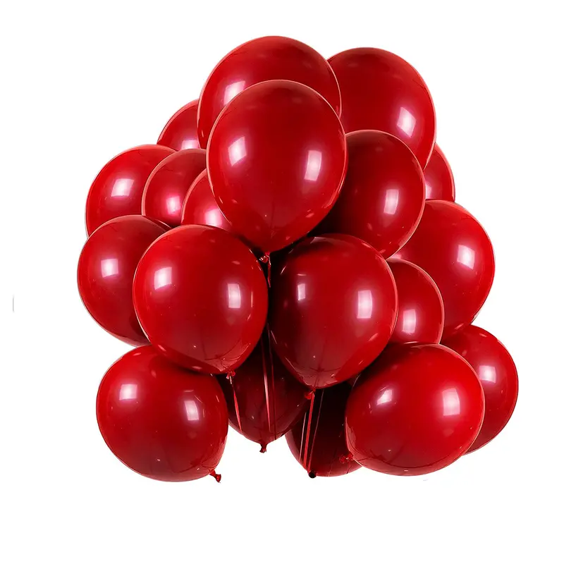 Globos Color Rojo Metálico No. 9 2