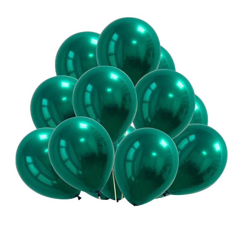 Globos Color Verde Metálico No. 9 2