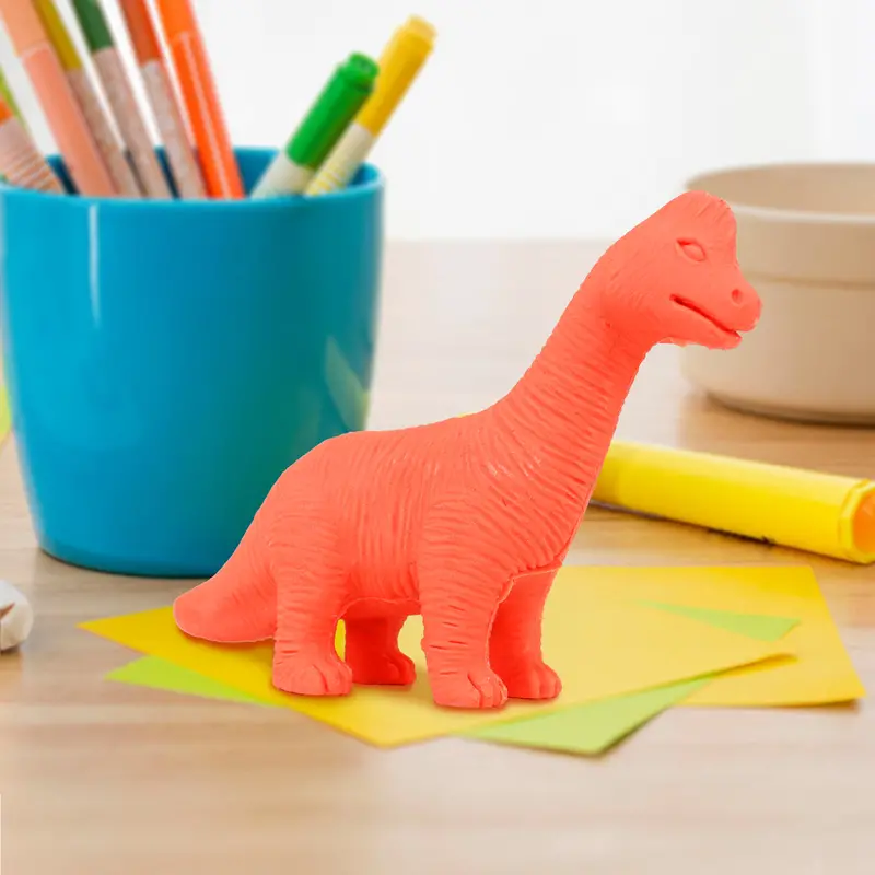 Goma De Borrar En Forma De Dinosaurio, Studentz, Color Naranja 1
