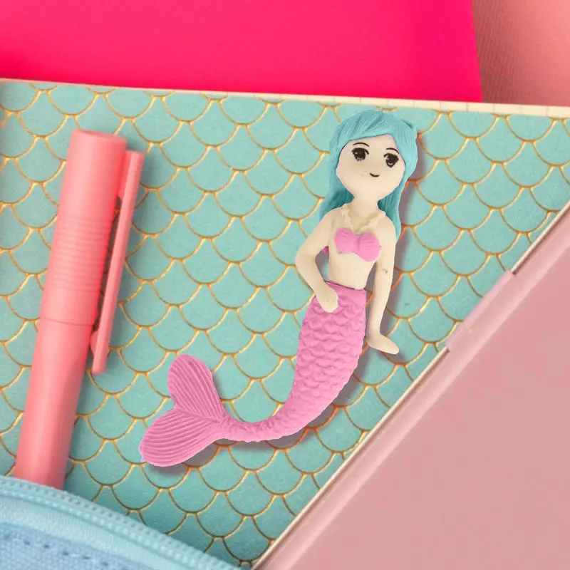 Goma De Borrar En Forma De Sirena, Color Rosa 1