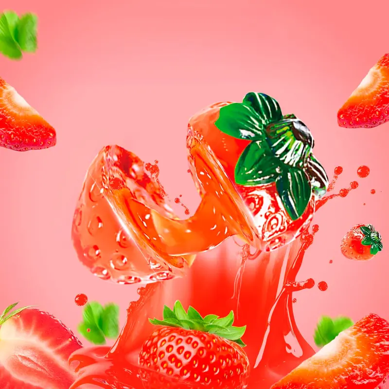 Gomitas 4D En Forma Y Sabor Fresa, Amos 62 Gr. 2